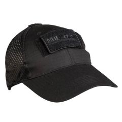 43698_GORRA BEISBOL VELCRO MIL-TEC NET CAP NEGRA 01